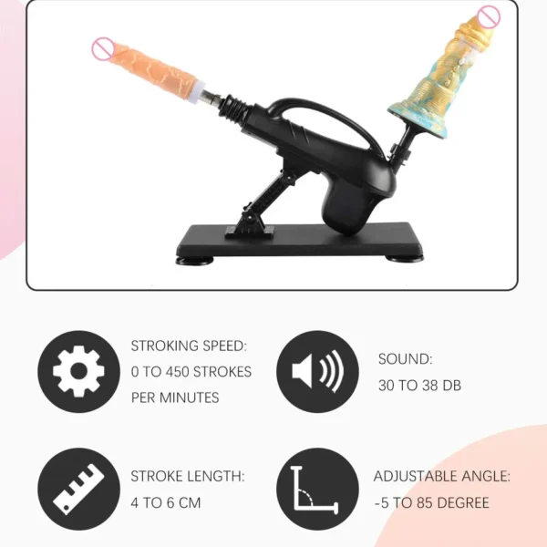 NEW Wired/ Wireless Sex Machine for Woman Adjustable Masturbating Pumping SexTooys for Men Adult Toys Upgrade Vibrator Dildo - Image 3