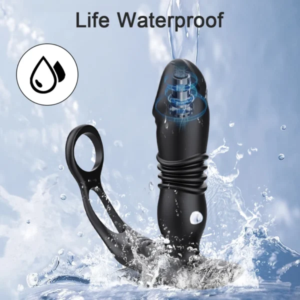 Male Thrusting Prostate Massager Bluetooth APP Buttplug Vibrator for Men Gay Anal Dildo Prostate Stimulator Sex Toy for Couples - Image 5
