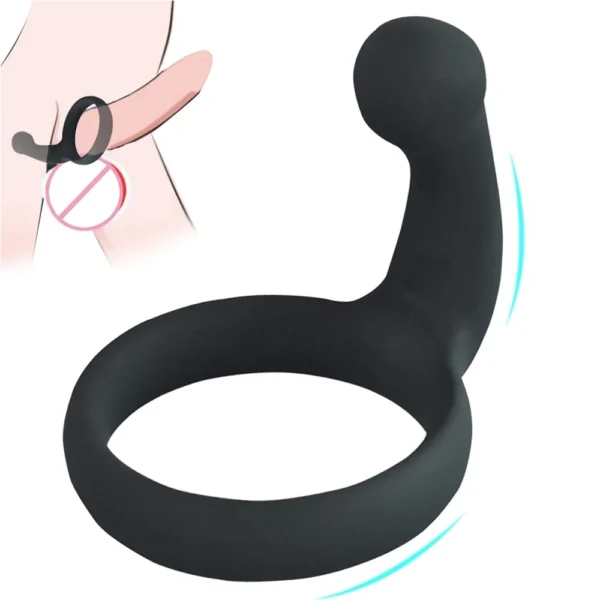 Male Anal Plug With Penis Ring Sex Toys G-spot Prostatic Massage Cock Ring Silicone Butt Plug Gay Sex Game Adult Supplies - Image 5